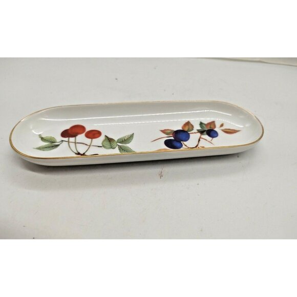 Royal Worcester Evesham Pattern  Corn on the Cob dish 1961. - Picture 2 of 10